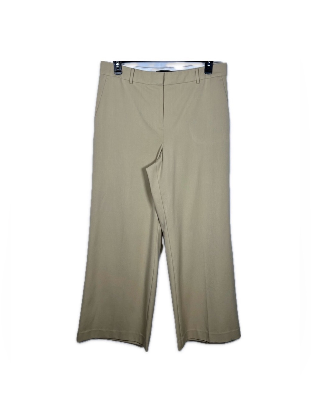 Ann Taylor Wide Leg Dress Pants Size 14 Light Taupe Office Workwear Trouser